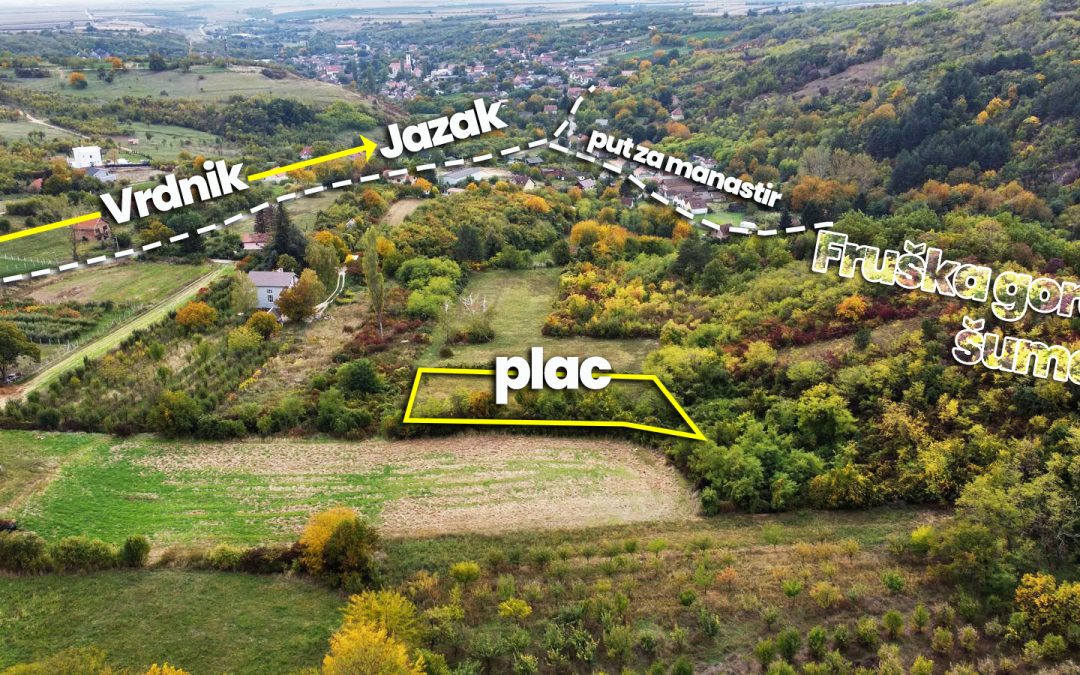 Plac u Vrdniku – 20 ari uz šumu