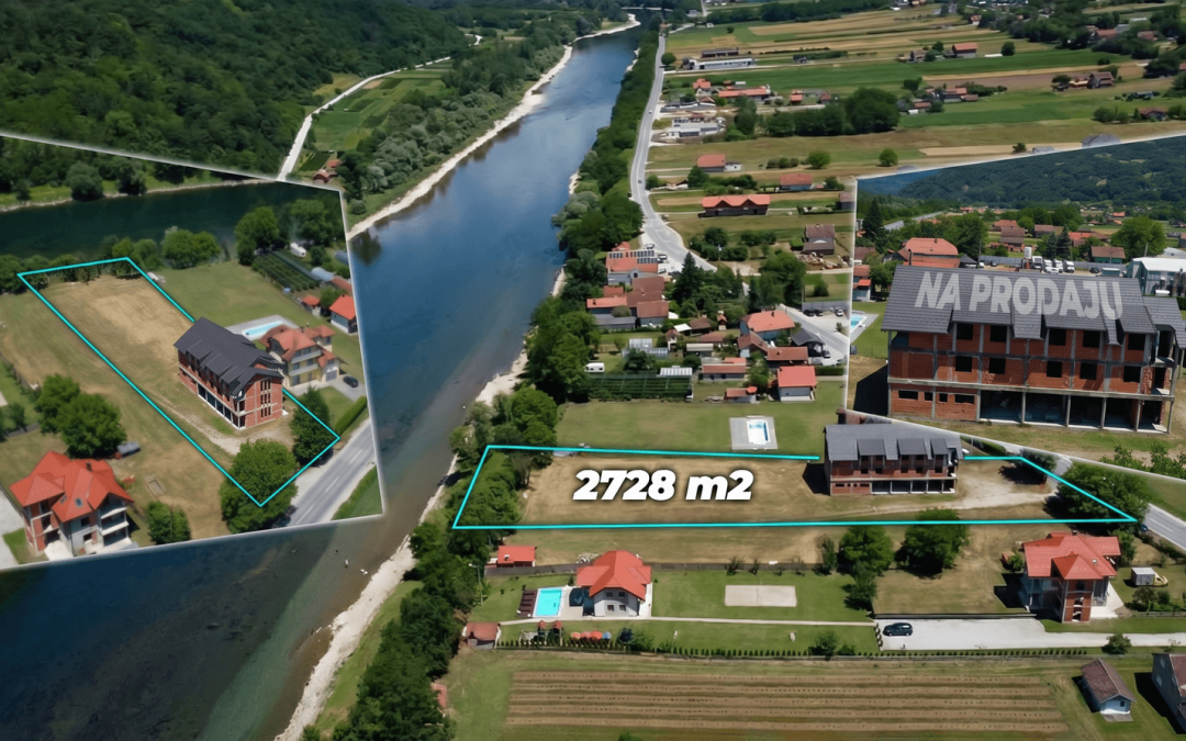 Mesto gde Drina radi marketing besplatno — objekat, plac i gotov projekat za restoran i 8 apartmana